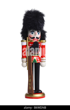 Nutcracker cutout isolated on white background Stock Photo