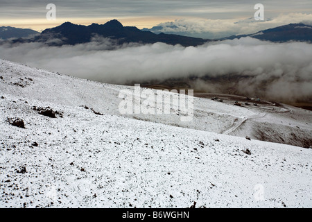 View from Cotopaxi Volcano in the Ecuadorian Andes