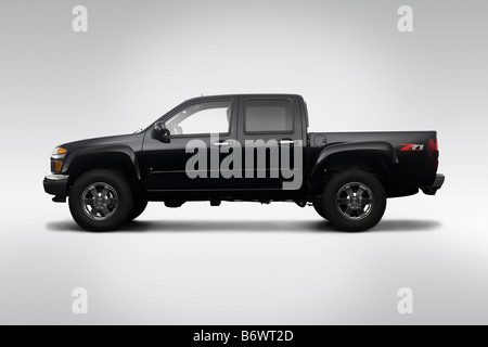 2009 Chevrolet Colorado LT in Black - Drivers Side Profile Stock Photo