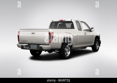 2009 Chevrolet Colorado LT in Silver - Rear angle view Stock Photo