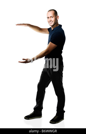 Young man gesturing Stock Photo