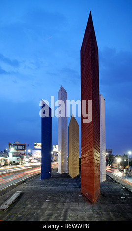 Mexico, Mexico City. The Torres de Satélite (Satelite Towers) are urban sculptures located in Ciudad Satélite (Satellite City) Stock Photo