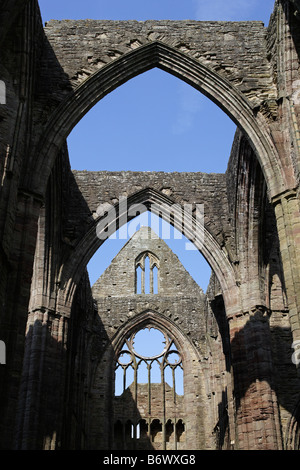 Tintern Abbey Cistercian Abbey the first in Wales founded 1131 by walter Fitz Richard Monmouthshire Wales UK Stock Photo