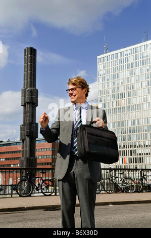 Satisfied businessman Stock Photo