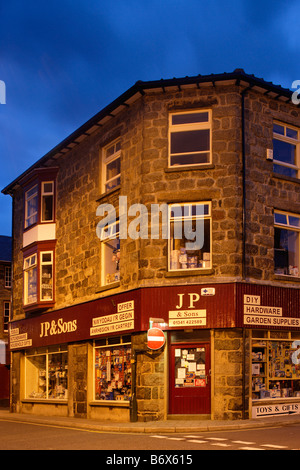Dolgellau town center Typical buildings Ceredigion Wales UK Stock Photo