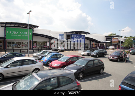 Laura Ashley and Furniture Village stores, Telford Forge Retail Park, Telford Stock Photo