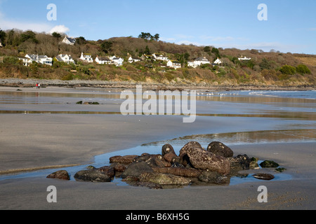 coverack beach cornwall Stock Photo