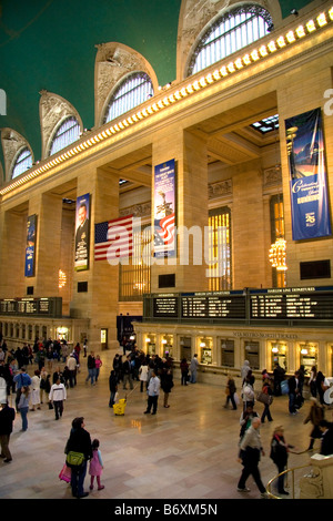 Interior of Grand Central Terminal in Midtown Manhattan New York City New York USA Stock Photo
