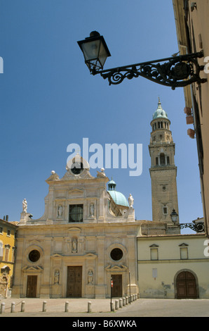 San Giovanni Evangelista church and tower at Piazza del Duomo in Parma Italy Stock Photo