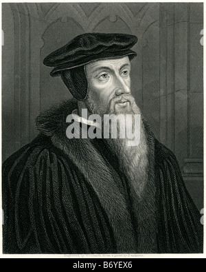 John Calvin (né Jean Cauvin; 10 July 1509 – 27 May 1564) was an influential French theologian and pastor Stock Photo