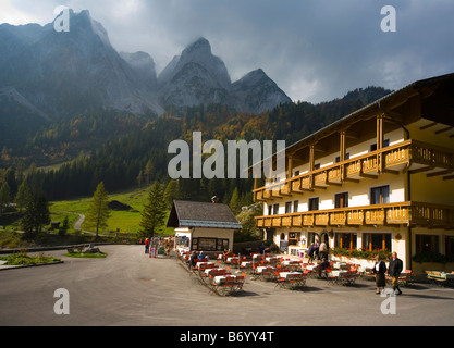 Austria Alps Dachstein Mt in Salzkammergut Region Stock Photo