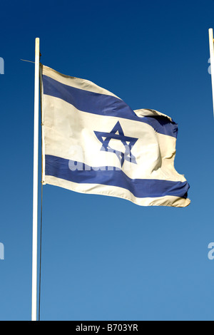 The flag of Israel, Herzliya, Israel Stock Photo