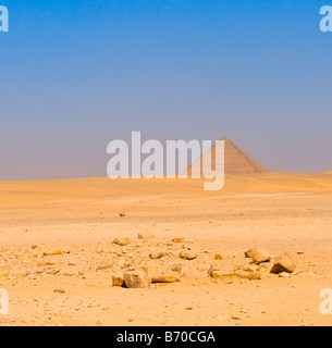 Red pyramid at Dahshur Cairo Egypt Stock Photo