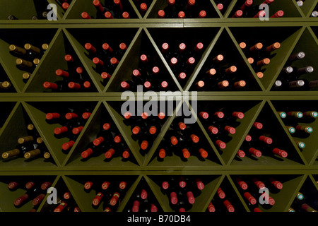 Wine cellar in English Country House Stock Photo