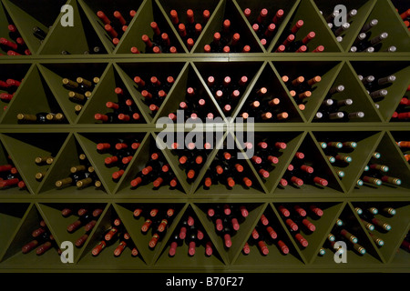 Wine cellar in English Country House Stock Photo