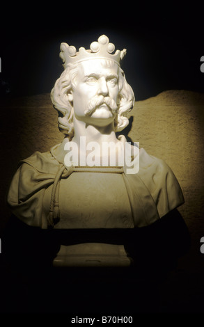 Stirling Wallace Monument bust of King Robert the Bruce Hall of Fame Scotland UK Scottish monarch Medieval hero legend legendary Stock Photo