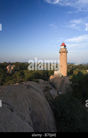 Lighthouse Mamallapuram Tamil Nadu South India Stock Photo