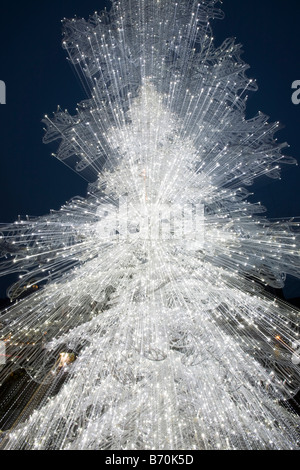 A Christmas tree in Ambleside Lake District UK Stock Photo