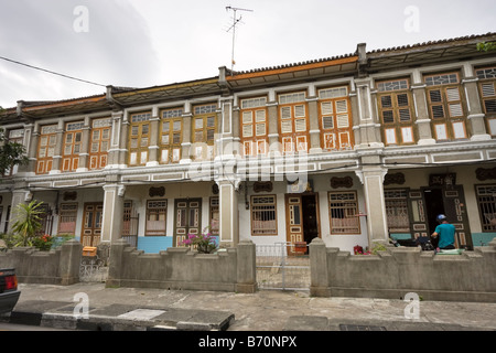 Old shophouses in need of restoration in Georgetown, Penang, Malaysia Stock Photo