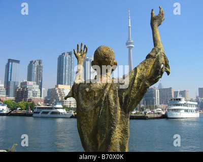 Ireland Park honours the Irish immigrants who fled during the famine of 1847 and the 38,000 who arrived in Toronto that summer Stock Photo