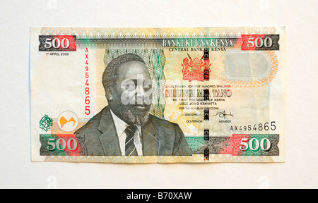 500 Kenyan shillings bank note of Kenya. Kenyan shilling is the ...