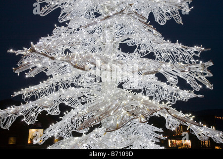 A Christmas tree in Ambleside Lake District UK Stock Photo