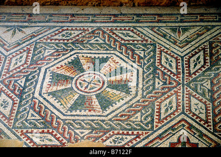 2000 year old Roman mosaics at Romana del Casale, Piazza Armerina, Sicily, Italy Stock Photo