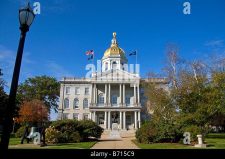 The New Hampshire State House is the state capitol building located in Concord New Hampshire USA Stock Photo