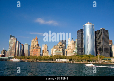 Battery Park and Lower Manhattan New York City New York USA Stock Photo