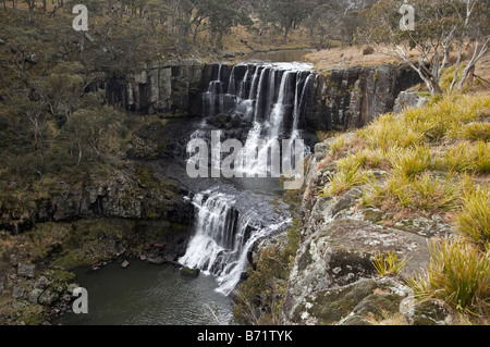 Upper Ebor Falls Guy Fawkes River National Park Waterfall Way New South Wales Australia Stock Photo