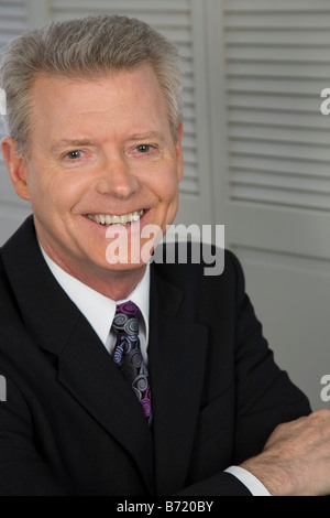 Portrait businessman smiling Stock Photo