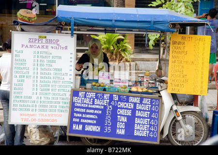 Streetside market food, Bangkok thailand Stock Photo