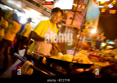 Streetside market food, Bangkok thailand Stock Photo