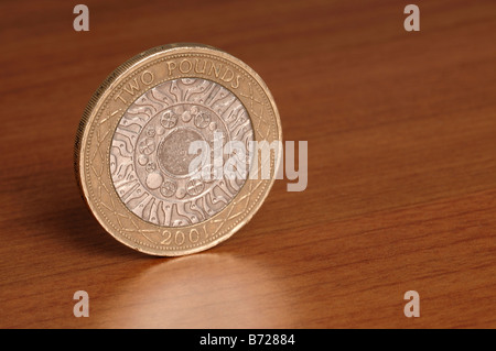 2 pound coin Stock Photo