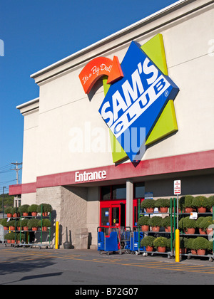 Sam's club storefront, a big box store belonging to the Walmart ...