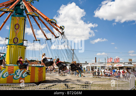 An amusement park ride at a county fair Stock Photo - Alamy