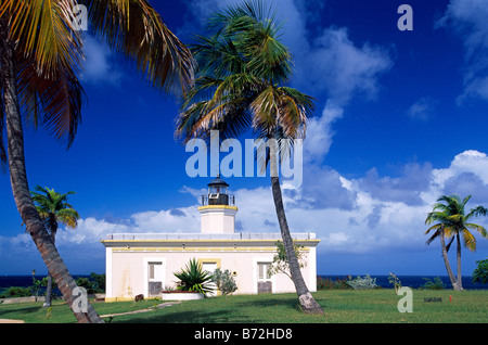 Faro de Puntas Mulas Vieques Island Puerto Rico Caribbean Stock Photo