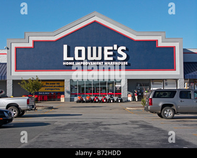 Lowe's home improvement and building supply store front exterior ...