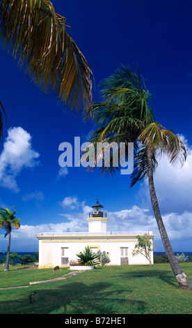 Faro de Puntas Mulas Vieques Island Puerto Rico Caribbean Stock Photo