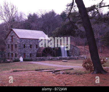 Old Stone Grist Mill Stock Photo