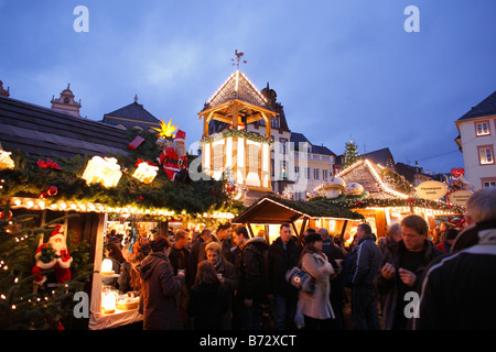 Christmas, Market Square, Trier, Rheinland, Germany Stock Photo