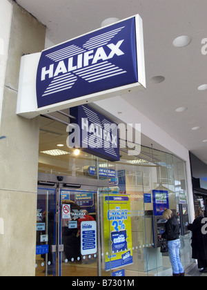 Halifax Bank Branch and ATM Stock Photo
