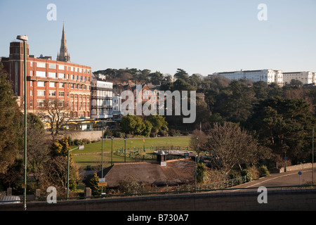 Bournemouth town centre and Lower gardens Stock Photo