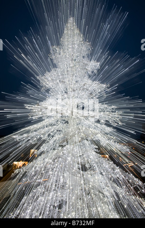 A Christmas tree in Ambleside Lake District UK Stock Photo