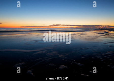 Sunrise over Folly Beach at Morris Island Park near Charleston, South Carolina Stock Photo