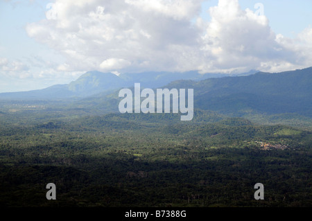 Nimba Mountain range World Heritage Site from the west Liberia Stock Photo