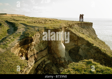 coast coastal erosion cliffs barton on sea hampshire england britain uk Stock Photo