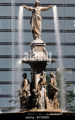 Fountain Square in Cincinnati Stock Photo