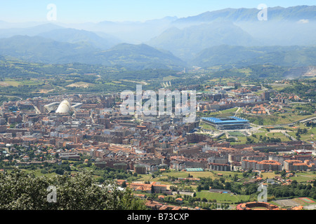 Aerial view over Oviedo Spain Stock Photo - Alamy