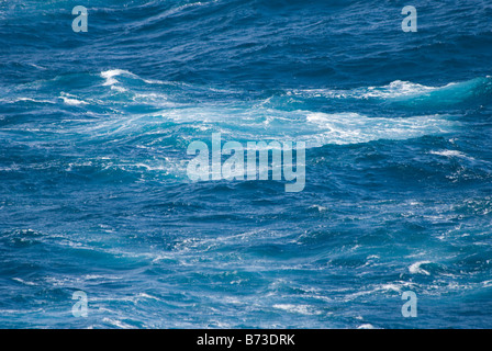 Deep blue sea of the Antarctic ocean Stock Photo